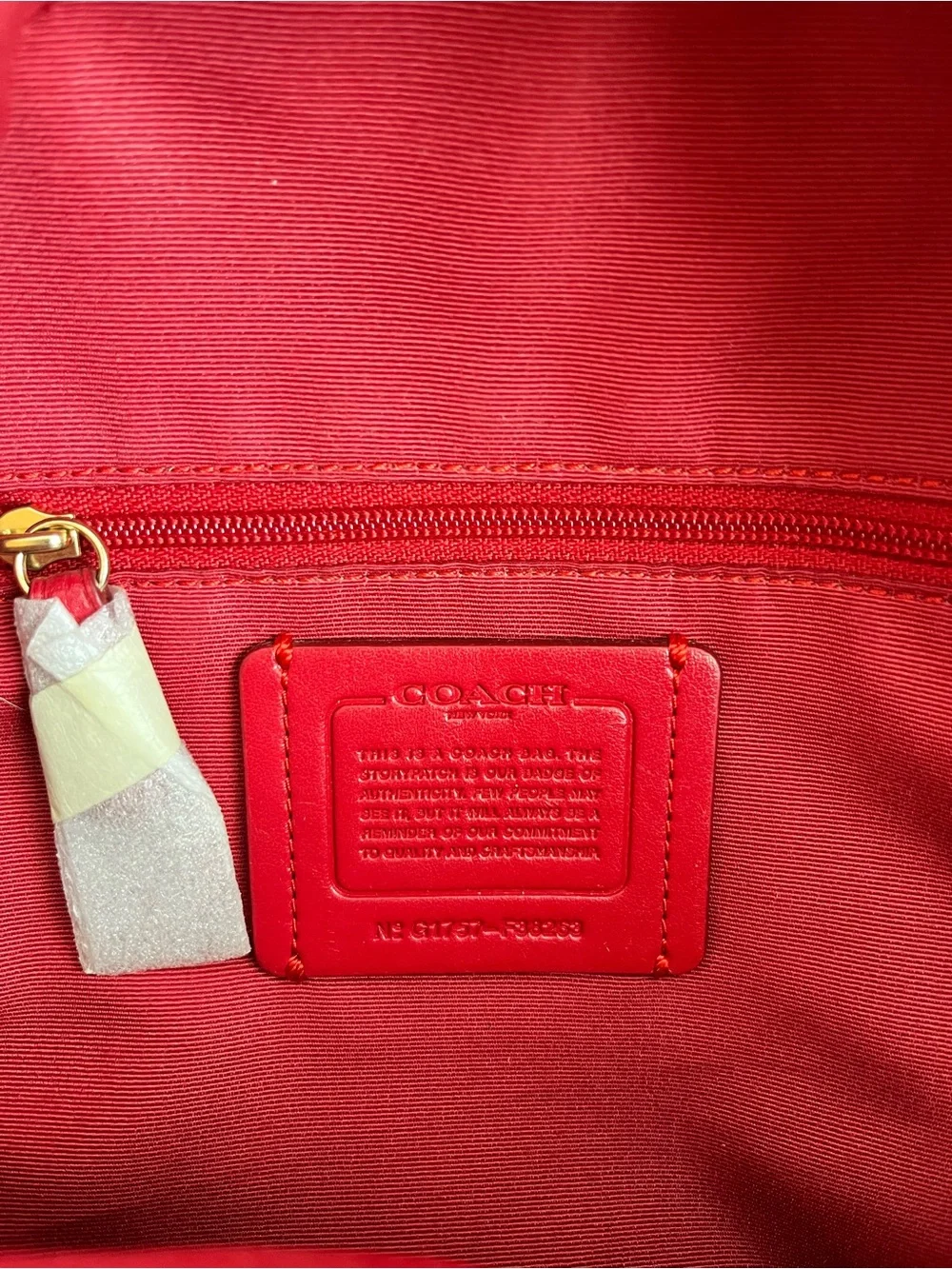 Coach F38263 Mini Charlie Backpack bright red - Picture 13 of 14